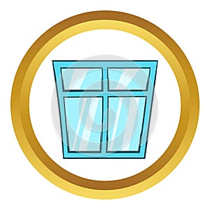 Window icon, cartoon style