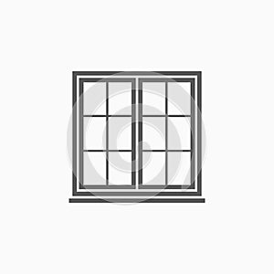 Window icon, casement, house, glass photo