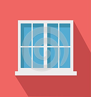 Window icon in fllat style