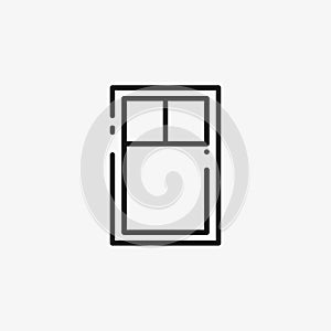 Window icon. House window for exterior design concept