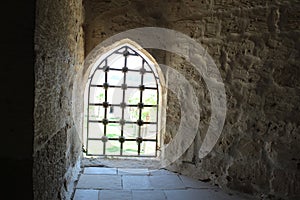 Window inside Citadel of Qaitbay, Egypt.