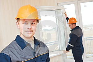 Window installation workers