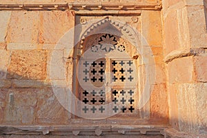 Window, islamic ancient historic architecture, darya khans tomb , mandu, madhya pradesh, India