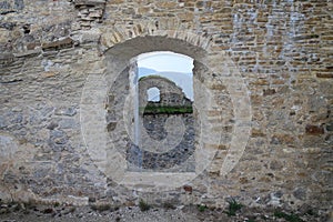 Window on  Lietava castle, Zilina district