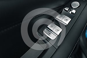 Window lifter button in a luxury car