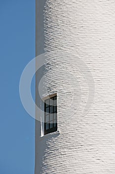 Window in lighthouse tower