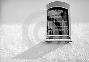 Window of an medieval fortress church