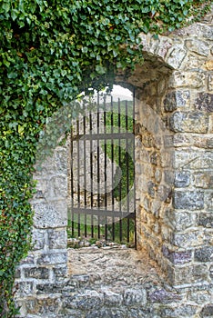 Window in medieval stronghold