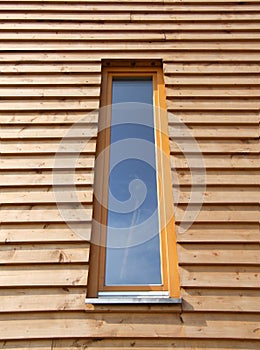 Window modern wooden house