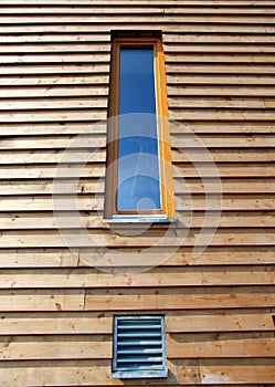 Window modern wooden house
