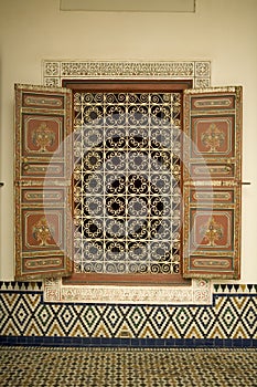 Window with mosaic design