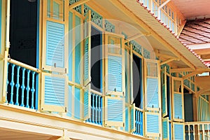 Window In Mrigadayavan Palace, Phetchaburi, Thailand,