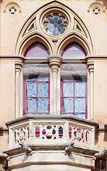 Window of Neogothic house