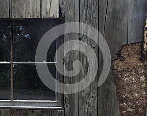 Window in old drover's shed