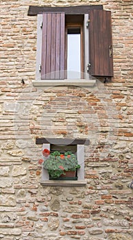 Window in an old house