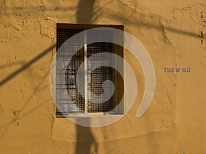 Window on an old Indian building with cachet, India photo