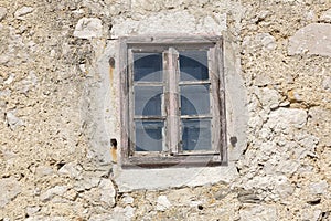 Window on the old Mediterranean house