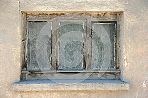 Window of Old ruin house