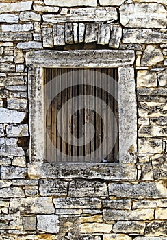 Window of an old stone house