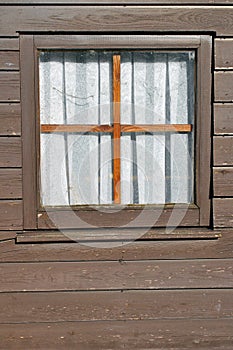 Window - old wooden chalet