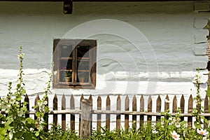 Window of an old wooden house
