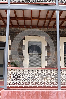 Window onto a Victorian style terrace