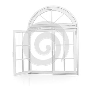 Window. Open arched window