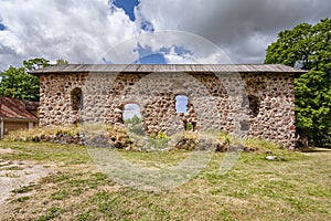 Window openings of an old building