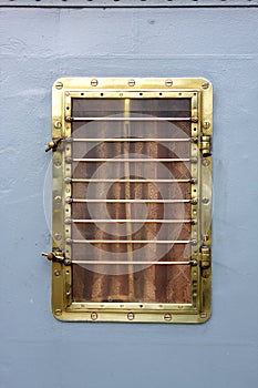 Window - the porthole at a military ship