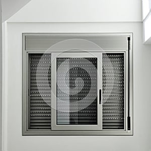 Window with roller shutter photo