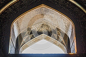 Window of Sheikh Lotfollah Mosque in Isfahan, Ir