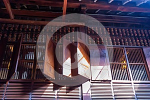 Window shutters of Temple of the Tooth in Kandy