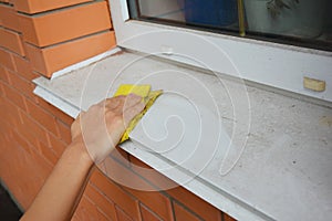 Window Sill Cleaning. Cleaning Your Windows and Window Sills.