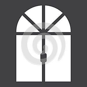 Window solid icon, Furniture and interior