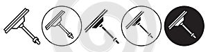 Window Squeegee Icon vector set collection for web