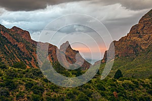 The Window at sunset.Big Bend National Park.Texas.USA