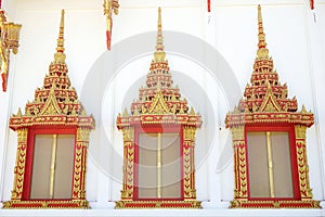 Window of Thai Buddhist temple