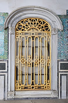 Window in Topkapi Palace, Istanbul, Turkey