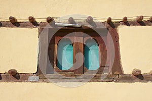 Window of a traditional Ethiopian house, Adwa, Ethiopia