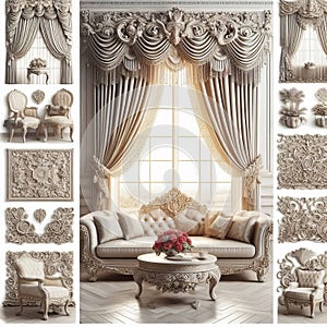 Window Valances Fabric coverings or drapes that top window tea photo
