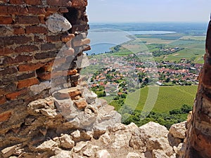 Window View from Devicky Castle Ruins, Czechia