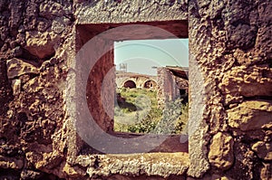 Window View of the Friar`s farmhouse