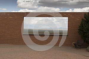 Window in wall at Meteor Crater, Arizona