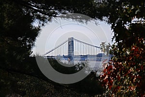 A window on Washington bridge