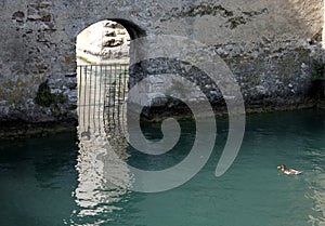 Window with wather in Sirmione in Italy