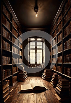 Windowed Library Alcove