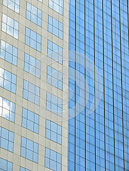 Windows of a modern building photo