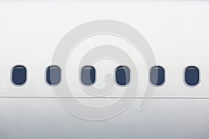 Windows of the airplane