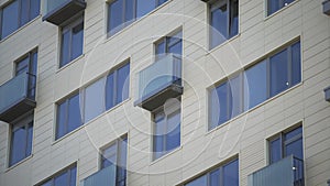 Windows and balconies of Apartment building in Residental Area