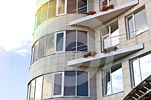 Windows in a building